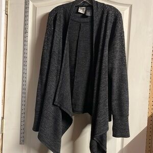 Women’s large Harley Davidson, black a-line lightweight cardigan